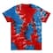 Red & Blue Tie Dye USA Short Sleeve T-Shirt by Celebrate It™